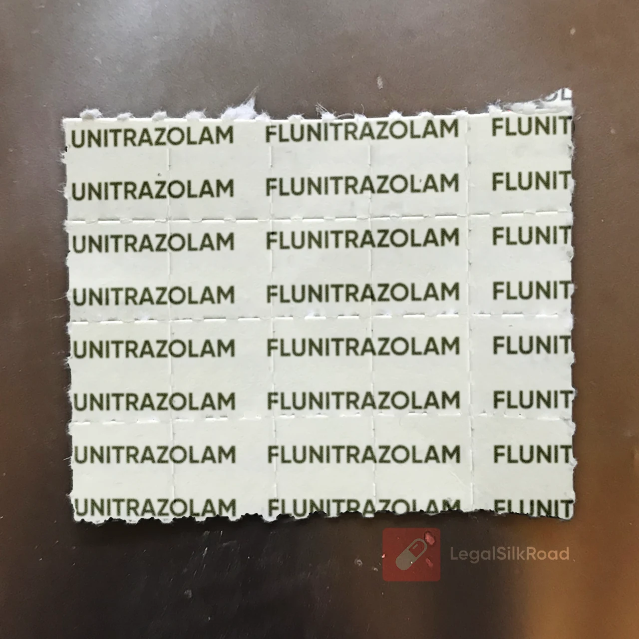 Flunitrazolam blotters